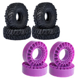 DJC Super Large Soft Sticky 1.0 Crawler Tires 68*26mm for 1/18 1/24 RC Crawler Car Axial SCX24 FMS FCX24 AX24 Upgrade Wheel