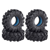 DJ Super Large Soft 1.3 Inch Tire 72 * 27mm Muddy Swamp Tire for TRX4M 1/18 1/24 Axial SCX24FCX24, Come with Silicone inserts