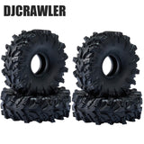 1.0 Mud Tires 74*27mm Super Large Soft Sticky Tires for TRX4M 1/18 1/24 RC Crawler Axial SCX24 FMS FCX24 RC Car Upgrade