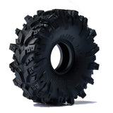 1.0 Mud Tires 74*27mm Super Large Soft Sticky Tires for TRX4M 1/18 1/24 RC Crawler Axial SCX24 FMS FCX24 RC Car Upgrade