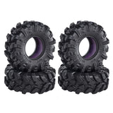 DJ Super Large Soft 1.3 Inch Tire 72 * 27mm Muddy Swamp Tire for TRX4M 1/18 1/24 Axial SCX24FCX24, Come with Silicone inserts