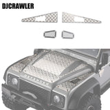 DJ 1/18 KIT Accessories Window Net Anti-scratch Strip Chassis Armor Hood for TRX-4M Defender Modified Car TRX4M Upgrade Parts