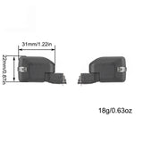 1/10 Rearview Mirror with Turn Signal Hazard lights Rotatable for TRAXXAS TRX4 New Bronco 2021 Defender AXIAL SCX10 III RC Parts DJ-1100