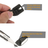 1/10 Rearview Mirror with Turn Signal Hazard lights Rotatable for TRAXXAS TRX4 New Bronco 2021 Defender AXIAL SCX10 III RC Parts DJ-1100