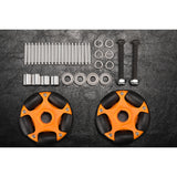 2 Stuks 58Mm Nylon Omni Wiel Met Metalen As Voor Brompton 'S Spatbord Roller Wielen Upgrade Accessoires Onderdelen