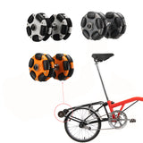 2 Stuks 58Mm Nylon Omni Wiel Met Metalen As Voor Brompton 'S Spatbord Roller Wielen Upgrade Accessoires Onderdelen