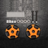2PCS 58mm Nylon Omni Wheel with Metal Shaft M6*60MM Screw for Brompton Saddle Roller Rack Easy Wheels Upgrade Accessories Parts DC-51032