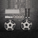 2PCS 58mm Nylon Omni Wheel with Metal Shaft M6*60MM Screw for Brompton Saddle Roller Rack Easy Wheels Upgrade Accessories Parts DC-51032