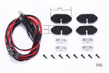 DJ AXIAL SCX10 III JEEP Wrangler Wheel Eyebrow Light Atmosphere Light Chassis Light Decorative Light