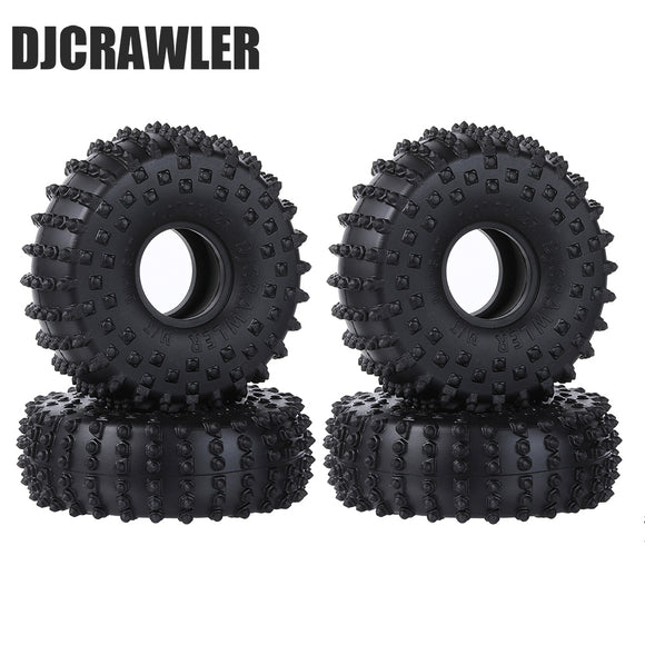 1.0 Pin Tires 72*27mm Super Soft Sticky Crawler Tire for TRX4M 1/18 1/24 RC Crawler Car Axial SCX24 FMS FCX24 AX24 Upgrade Wheel