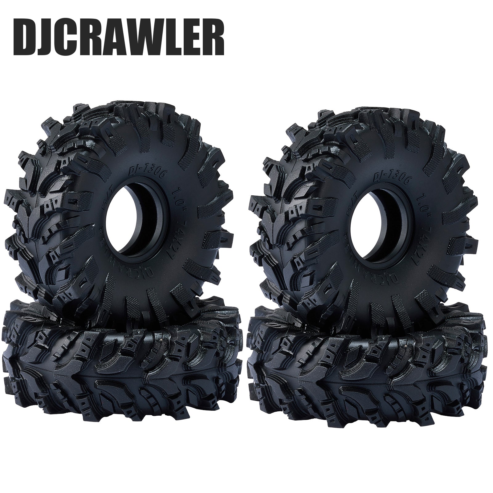 1.0 Mud Tires 74*27mm Super Large Soft Sticky Tires for