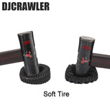 DJC Super Large Soft Sticky 1.0 Crawler Tires 68*26mm for 1/18 1/24 RC Crawler Car Axial SCX24 FMS FCX24 AX24 Upgrade Wheel