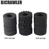 DJC Super Soft Sticky 1.0 Wheel Tires Mud Tires 60*25mm for 1/18 1/24 RC Crawler Axial SCX24 FMS FCX24 Enduro24 RC Car Upgrade