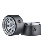 DJ 1.0 Deep Dish Bead Lock Metal Wheels Positive Offset 2.5mm 8 Spokes Wheels for TRX4M SCX24 Gladiator Bronco C10 JLU Deadbolt