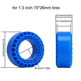 DJ Custom Blue Ultra Soft Silicone for DJ Series Tires 1.0 and 1.3 Inch Tires