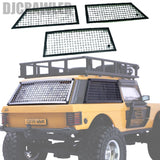 DJ 1/24 Metal Window Mesh Sun and Rain Shield Antenna Chassis Armor for FCX24M Range Rover Modified Car KIT Upgrade Accessories