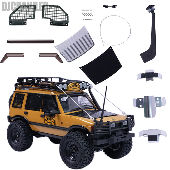 DJ 1/24 Metal Window Mesh Sun and Rain Shield Antenna Chassis Armor for FCX24 Discovery Modified Car KIT Upgrade Accessories