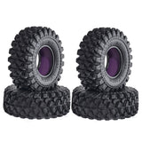 DJ Super Large Soft 1.3 Inch Tire 70 * 26mm Muddy Swamp Tire for SCX24 TRX4M AX24 1/18 1/24 ,T1320, Come with Silicone Inserts