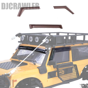 DJ 1/24 Metal Window Mesh Sun and Rain Shield Antenna Chassis Armor for FCX24M Range Rover Modified Car KIT Upgrade Accessories