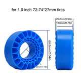 DJ Custom Blue Ultra Soft Silicone for DJ Series Tires 1.0 and 1.3 Inch Tires