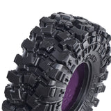 Super 1.3 Inch Large Soft Tire 74 * 28mm Muddy Swamp Tire for TRX4M 1/18 1/24 Axial SCX24 AX24 FCX24, Come with Silicone inserts