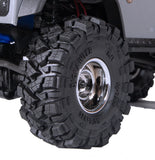 1.0 Mud Tires 64*25mm Soft Sticky Mud Tires for TRX4M 1/18 1/24 RC Crawler Axial SCX24 FMS FCX24 Come with Double Layer Sponge