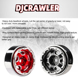 DJ 1 Inch CNC Metal Weight Clamp Beadlock Five Jaw Wheels for 1/24 SCX24 90081 FMS FCX24 RC Car Upgrade Accessories DJ-1141
