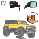 1/10 Rearview Mirror with Turn Signal Hazard lights Rotatable for TRAXXAS TRX4 New Bronco 2021 Defender AXIAL SCX10 III RC Parts DJ-1100