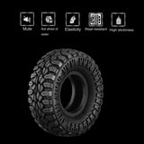 DJ 4pcs Micro Crawler 1.0 Inch  Tires Soft Mud Terrain Tires Upgrade for Axial SCX24 Bronco Gladiator Deadbolt FCX24 Enduro24 DJ-1122