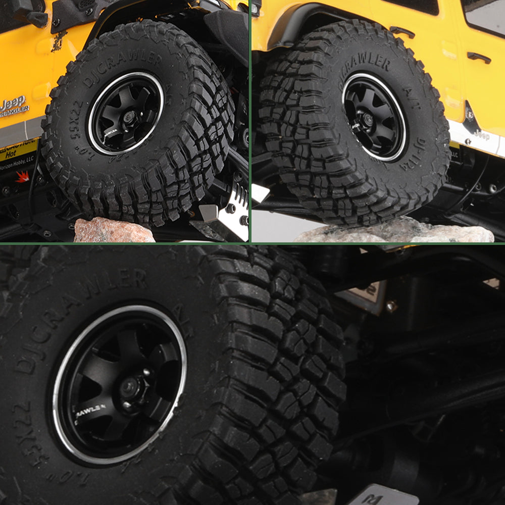 DJ 4PCS 1/24 1 inch Rainforest Mud Butyl Rubber Tire with DJ 4PCS 1/24 1 inch Rainforest Mud Butyl Rubber Tire with